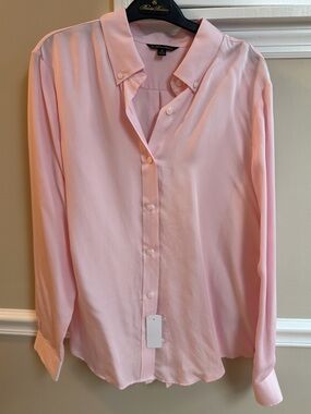 Brooks Brothers Light Pink Long-Sleeve Button-Down Dress Shirt
